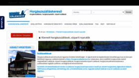 What Horgaszszallaskereso.hu website looked like in 2021 (3 years ago)