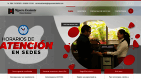 What Higueraescalante.com website looked like in 2021 (2 years ago)