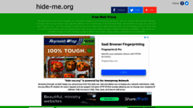 What Hide-me.org website looked like in 2021 (2 years ago)