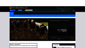 What Horseracegame.com website looked like in 2021 (2 years ago)