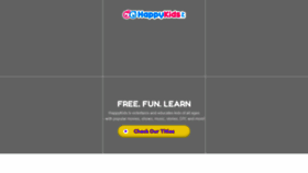 What Happykids.tv website looked like in 2021 (2 years ago)