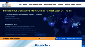 What Hindujatech.com website looked like in 2021 (2 years ago)