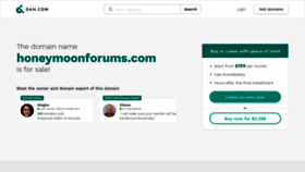 What Honeymoonforums.com website looked like in 2021 (2 years ago)
