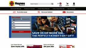 What Haynes.com website looked like in 2021 (2 years ago)