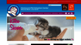 What Homewardpet.org website looked like in 2021 (2 years ago)