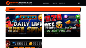 What Happycheats.com website looked like in 2021 (2 years ago)