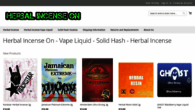 What Herbalincenseon.com website looked like in 2021 (2 years ago)