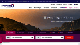 What Hawaiianairlines.com.au website looked like in 2021 (2 years ago)