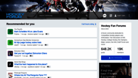 What Hockeyforum.com website looked like in 2021 (2 years ago)