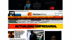 What Hechosdehoy.com website looked like in 2021 (2 years ago)
