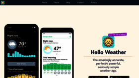 What Helloweather.com website looked like in 2021 (2 years ago)