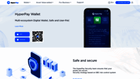 What Hyperpay.tech website looked like in 2021 (4 years ago)