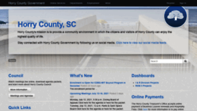 What Horrycounty.org website looked like in 2021 (2 years ago)