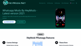 What Heymods.net website looked like in 2021 (2 years ago)