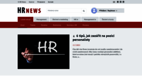 What Hrnews.cz website looked like in 2021 (2 years ago)