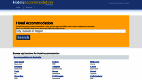 What Hotelsaccommodation.com.au website looked like in 2021 (2 years ago)
