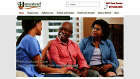What Homesteadhospice.com website looked like in 2021 (2 years ago)