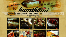 What Hamihami.hu website looked like in 2021 (2 years ago)