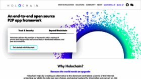 What Holochain.org website looked like in 2021 (2 years ago)