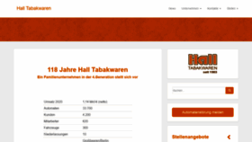 What Halltabakwaren.de website looked like in 2021 (2 years ago)