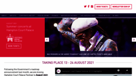 What Hamptoncourtpalacefestival.com website looked like in 2021 (2 years ago)