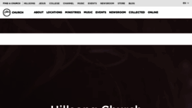 What Hillsong.com website looked like in 2021 (2 years ago)