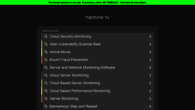 What Hamine.tv website looked like in 2021 (2 years ago)