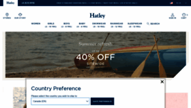 What Hatley.com website looked like in 2021 (2 years ago)