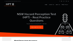 What Hazardperceptiontests.com.au website looked like in 2021 (2 years ago)