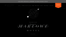 What Hotelmarlowe.com website looked like in 2021 (2 years ago)