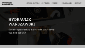 What Hydraulik-warszawski.pl website looked like in 2021 (2 years ago)
