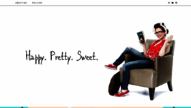 What Happyprettysweet.com website looked like in 2021 (3 years ago)