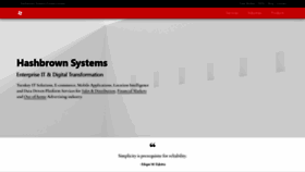 What Hashbrown.com website looked like in 2021 (2 years ago)
