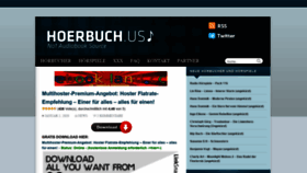 What Hoerbuch.us website looked like in 2021 (2 years ago)