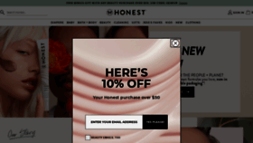 What Honest.com website looked like in 2021 (2 years ago)