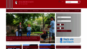 What Halberstadt.de website looked like in 2021 (2 years ago)