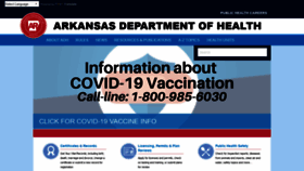 What Healthyarkansas.com website looked like in 2021 (2 years ago)