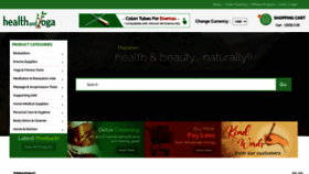What Healthandyoga.com website looked like in 2021 (2 years ago)