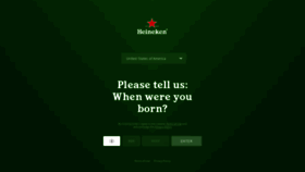 What Heineken.it website looked like in 2021 (2 years ago)