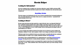 What Heroinhelper.com website looked like in 2021 (2 years ago)