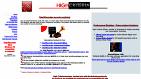 What Highcriteria.com website looked like in 2021 (2 years ago)
