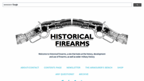 What Historicalfirearms.info website looked like in 2021 (2 years ago)