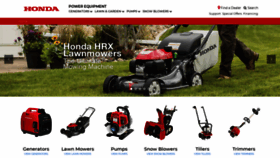 What Hondapowerequipment.com website looked like in 2021 (2 years ago)