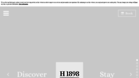 What Hotel1898.com website looked like in 2021 (2 years ago)