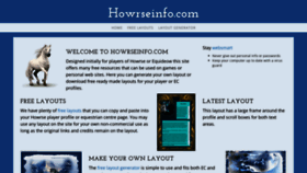 What Howrseinfo.com website looked like in 2021 (2 years ago)