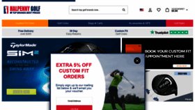 What Halpennygolf.com website looked like in 2021 (2 years ago)