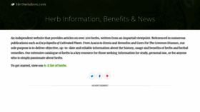 What Herbwisdom.com website looked like in 2021 (2 years ago)