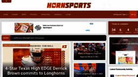 What Hornsports.com website looked like in 2021 (2 years ago)