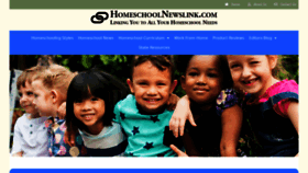 What Homeschoolnewslink.com website looked like in 2021 (2 years ago)