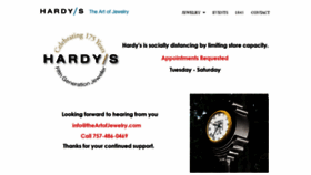 What Hardysjewellers.com website looked like in 2021 (2 years ago)